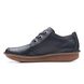 Clarks Lacing Shoes - Navy leather - 668185E FUNNY DREAM WIDE